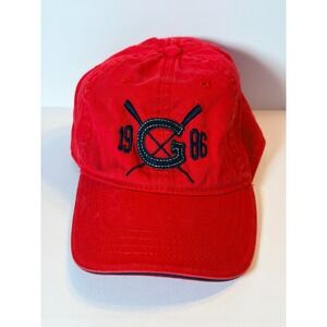 Gap Kids Cap L/XL Red Embroidered 1986 Oars Preppy Sporty Cap Vintage from 2013